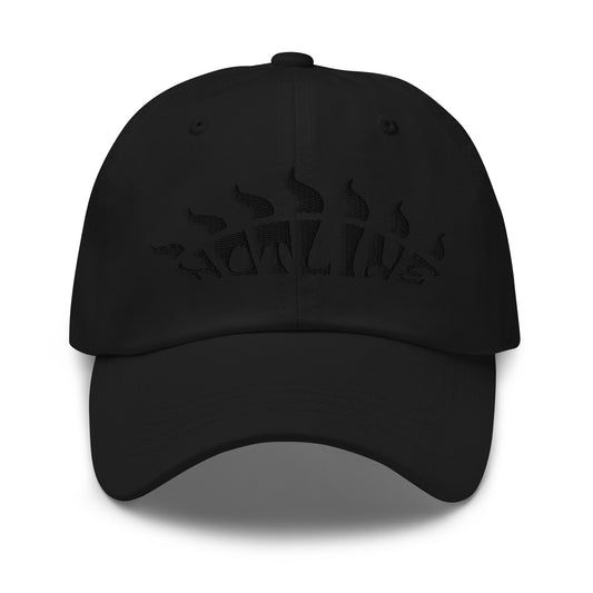 Hotline Dad Hat Black on Black